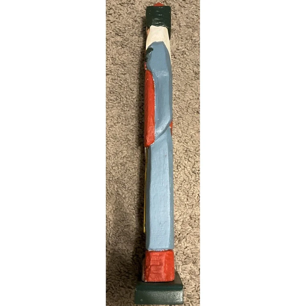 Greek wooden wood Santa  15.5